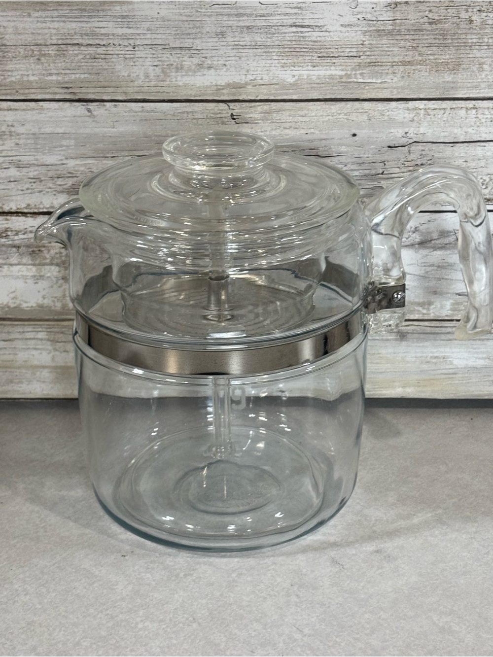 Vintage 9-cup Pyrex coffee perc with all the parts